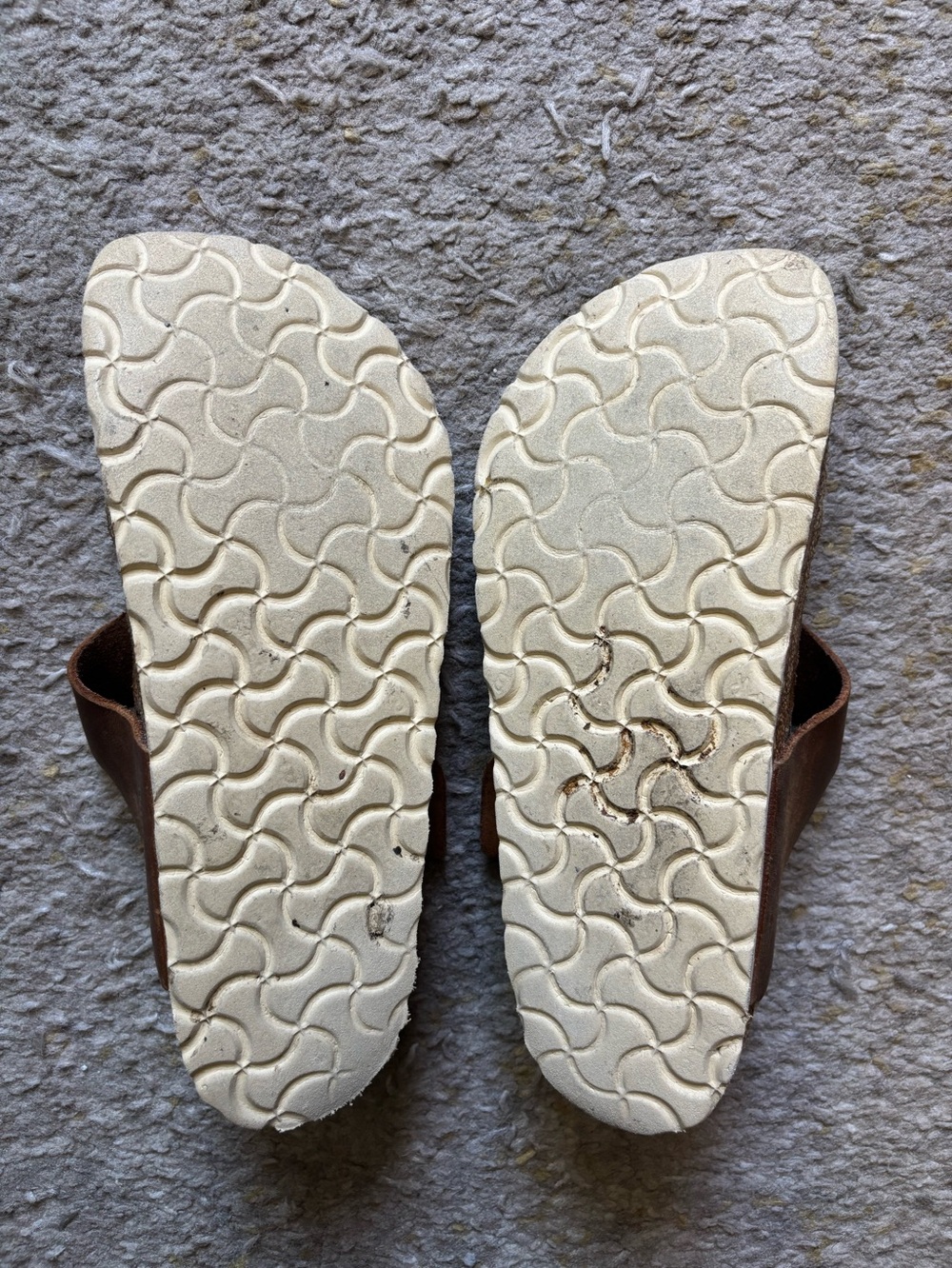 Birkenstock Cognac Brown Big Buckle Gizeh Sandals Size 38 - Picture 2 of 10